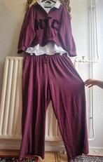 Nieuw! Next bordeaux zacht katoenen speels jogging pak, Ophalen of Verzenden, Zo goed als nieuw, Next, Broek of Spijkerbroek