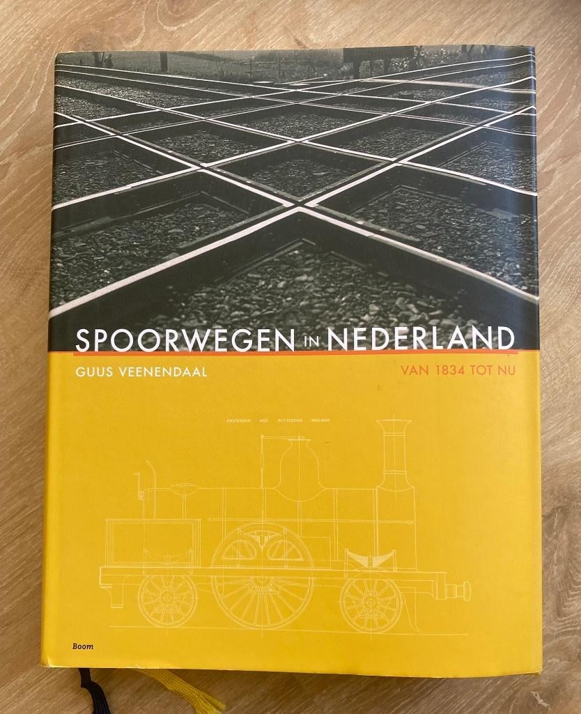 Spoorwegen in Nederland - van 1834 tot nu, Verzenden, Zo goed als nieuw, Trein, Boek of Tijdschrift