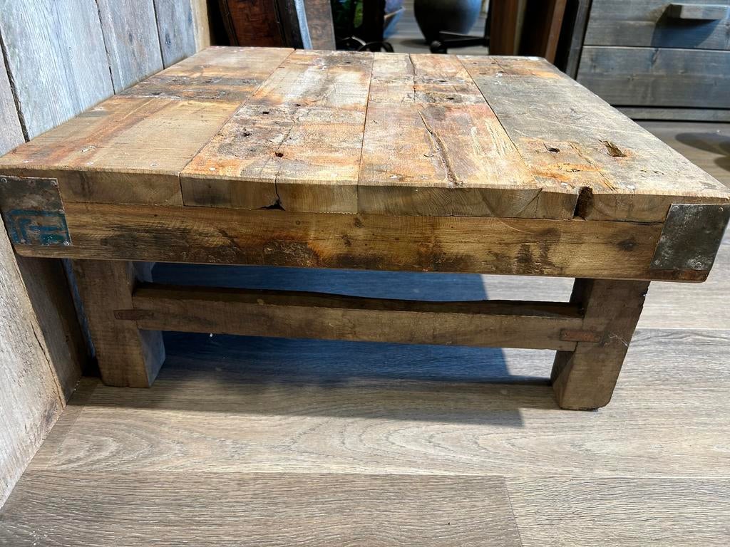 Bijzettafel sloophout. Aanbieding, Minder dan 55 cm, Breda, Nb, Rechthoekig