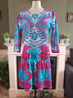 Custo jurk mooie turquoise roze mt 6 44 XL, Overige kleuren, Custo, Verzenden, Maat 42/44 (L)