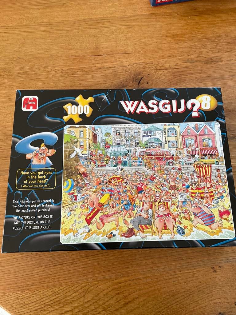 Puzzel Wasgij nr 8. 1000 stukjes. High Tide, Ophalen of Verzenden, 500 t/m 1500 stukjes, Zo goed als nieuw, Legpuzzel