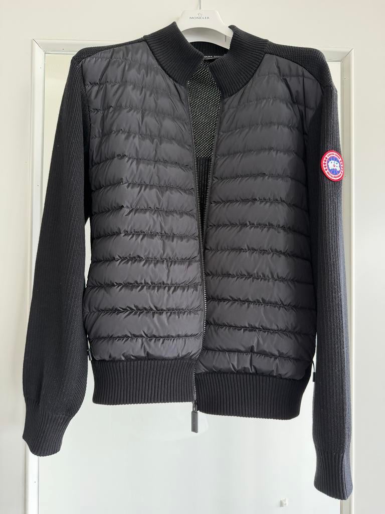 Canada Goose Hybridge Fijngebreide Vest Zwart Maat L, Ophalen of Verzenden, Zo goed als nieuw, Maat 52/54 (L), Zwart
