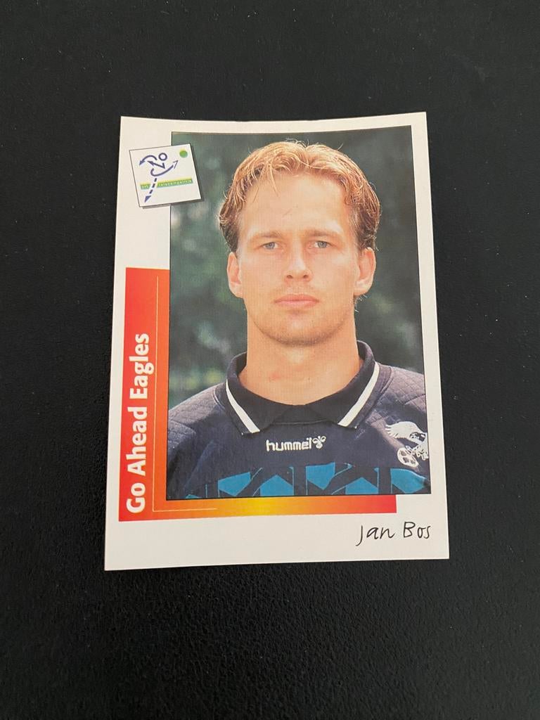 Jan Bos - Go Ahead Eagles - Panini Voetbal 96, Ophalen of Verzenden, Zo goed als nieuw, Overige binnenlandse clubs, Poster, Plaatje of Sticker