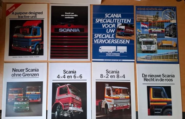 Brochures Scania truck [3], 8 stuks, Boeken, Auto's | Folders en Tijdschriften, Zo goed als nieuw, Overige merken, Ophalen of Verzenden