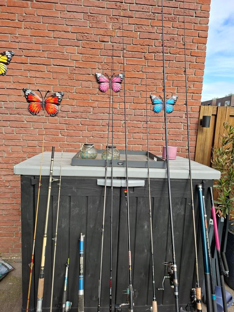 Diverse visspullen gerei, Ophalen