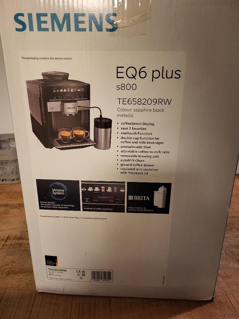 Siemens EQ6 S800 volautomatische koffiemachine, Witgoed en Apparatuur, Koffiezetapparaten, Koffiemachine, Ophalen of Verzenden