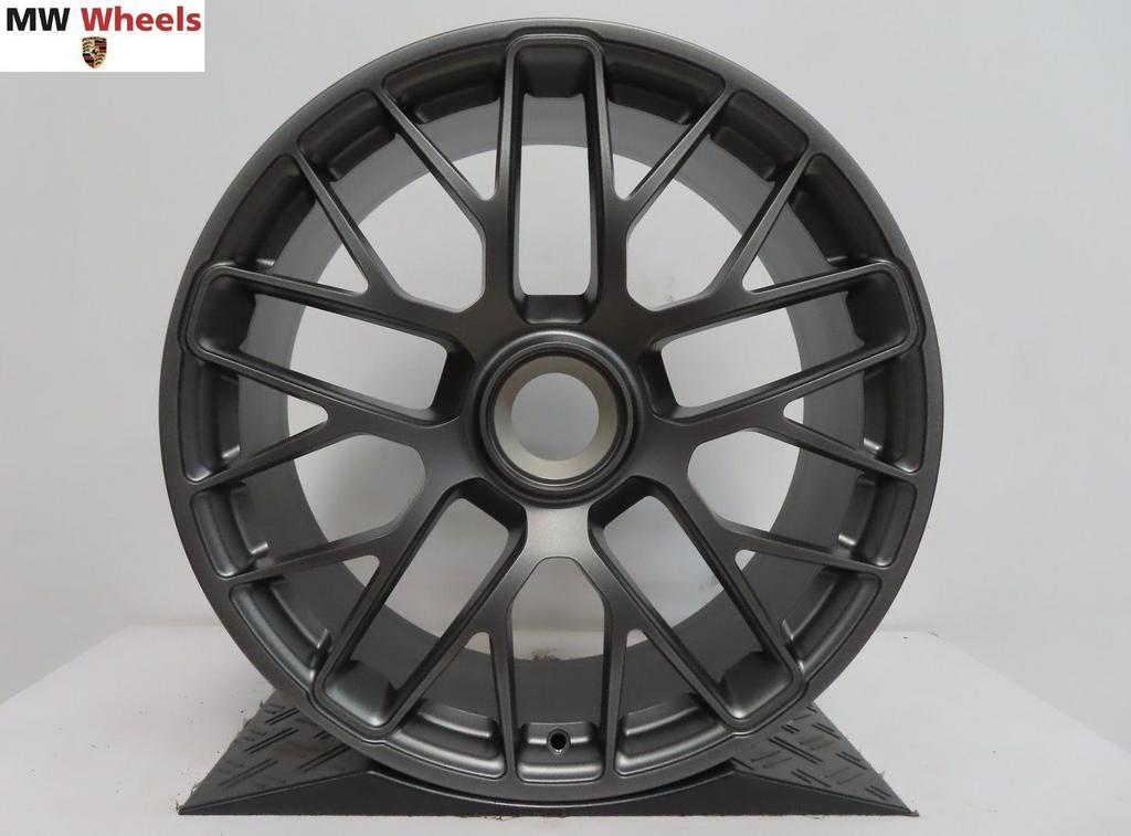 Originele Porsche 911 991 20 inch velgen Turbo Titan grey, Auto-onderdelen, Banden en Velgen, Gebruikt, Velg(en), -, -