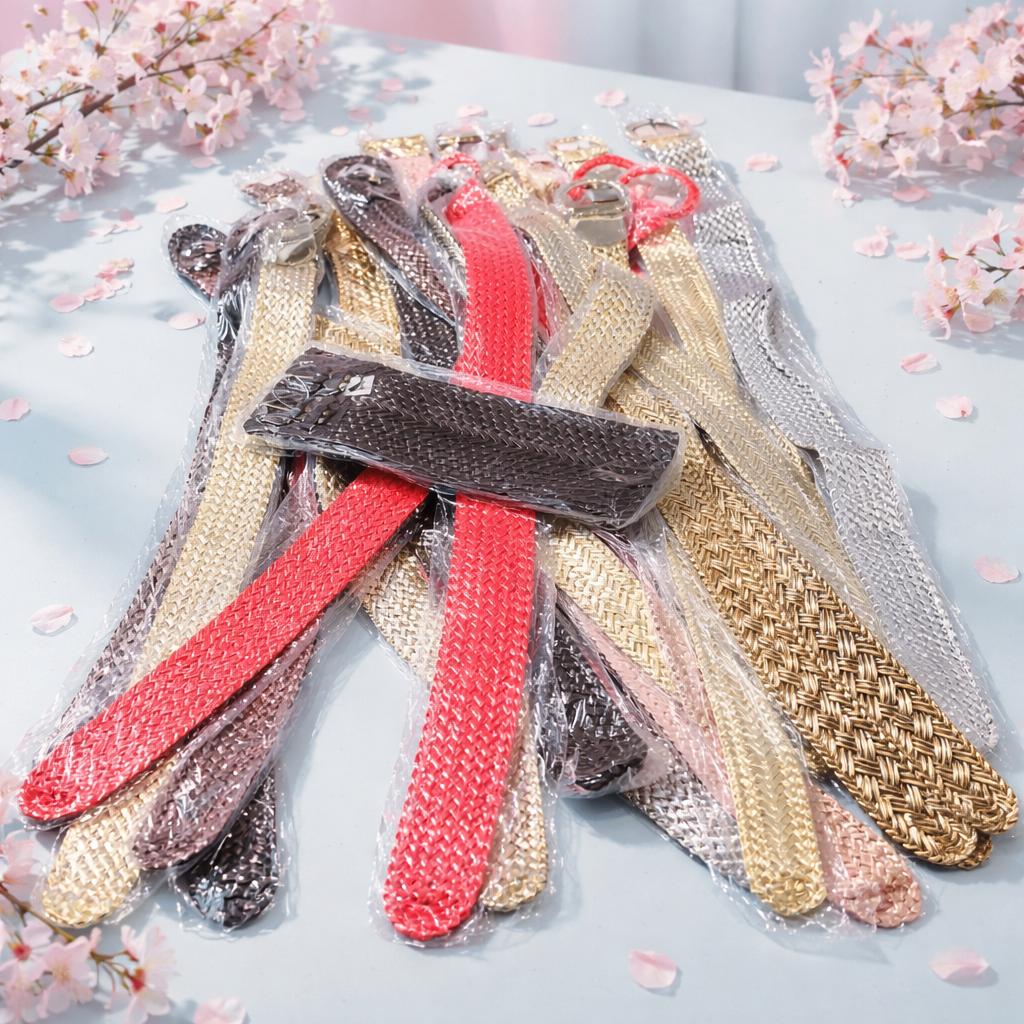 Partij van 20 gevlochten riemen, Ophalen of Verzenden, Nieuw, Overige kleuren, 100 cm of meer