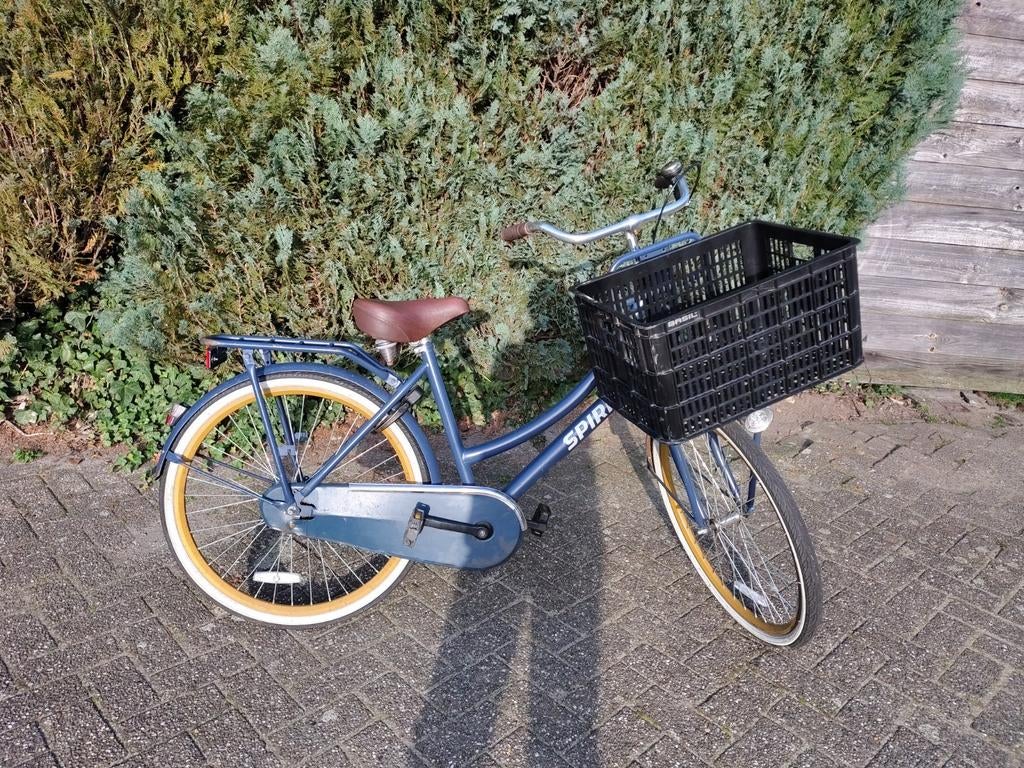 Spirit Fiets Blauw 26 inch met mand, Fietsen en Brommers, Ophalen, Gebruikt, 26 inch of meer, Overige merken