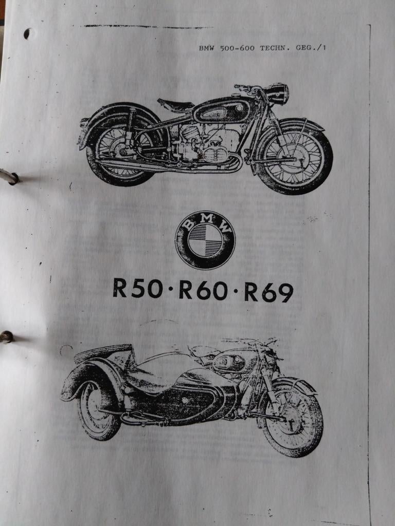 Werkplaatshandboek BMW 500 - 600 cc, Motoren, Ophalen of Verzenden, BMW