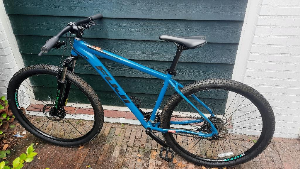 Fuji nevada mountainbike groen/blauw, Fietsen en Brommers, Fietsen | Mountainbikes en ATB, Ophalen, Zo goed als nieuw, Heren, Overige merken