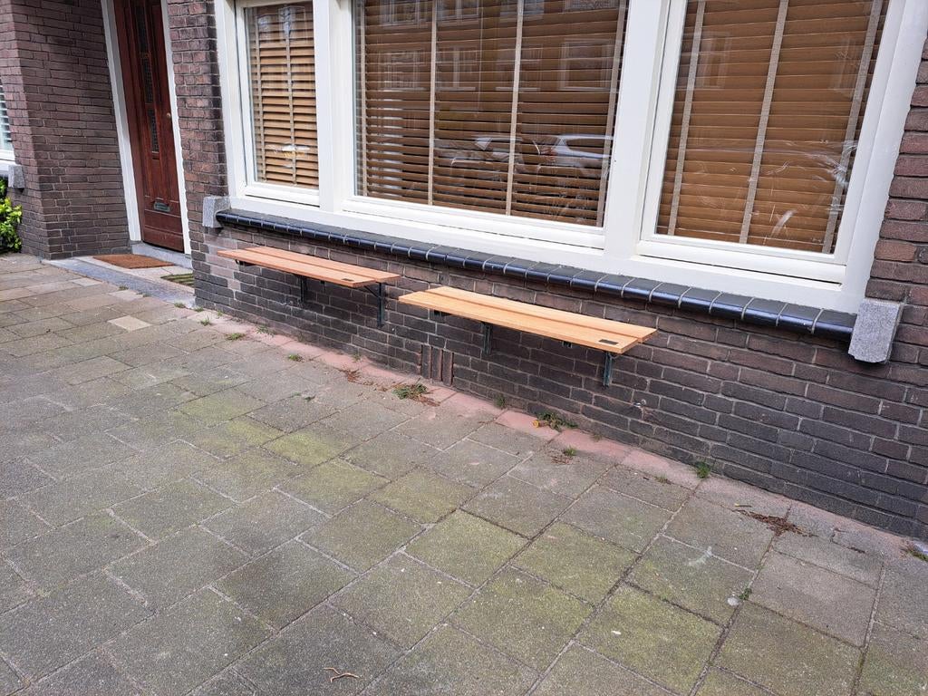 Gevelbank - klapbaar, op maat, Ophalen of Verzenden, Nieuw, Hout