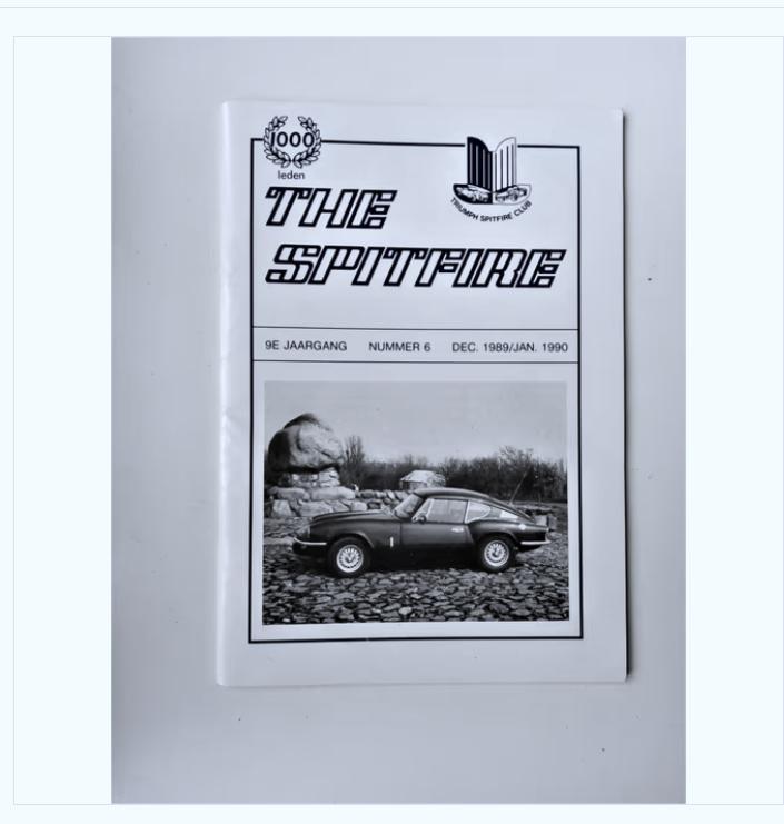 triumph spitfire clubblad nr.6 uit 1989/1990, Ophalen of Verzenden, Zo goed als nieuw, Overige merken, TSC
