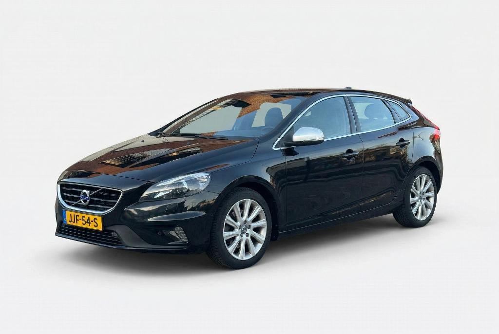 Volvo V40 R-Design 2.0 T2 122PK 2015 Zwart, Auto's, Volvo, Voorwielaandrijving, Zwart, 4 cilinders, 1331 kg