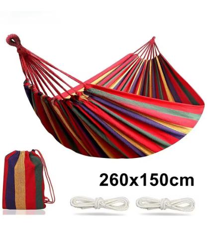Hangmat 1-2 personen – stevig & comfortabel  260x150, Ophalen of Verzenden, Nieuw
