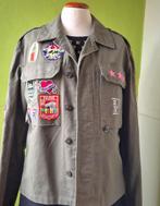 Philipp Plein militaire jas met patches, Maat 38/40 (M), Ophalen of Verzenden, Zo goed als nieuw, Philipp Plein