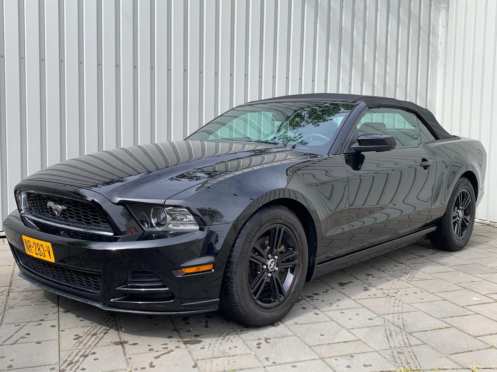 Ford USA Mustang 3.7 V6 Cabrio|Automaat|Climate Control|, Auto's, Achterwielaandrijving, Gebruikt, Zwart, Traction-control