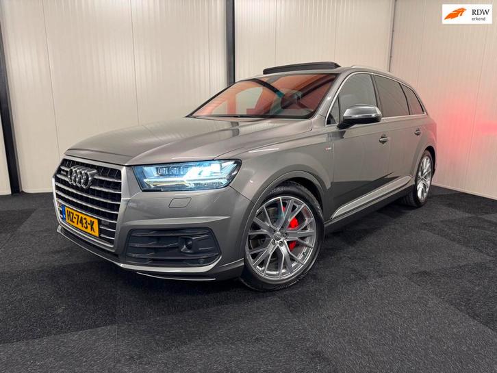 Audi Q7 3.0 TDI quattro S Line 7P 2015 EURO6 FULLOPTION/RIJK, Auto's, Audi, Bedrijf, Te koop, Q7, 360° camera, 4x4, ABS, Achteruitrijcamera