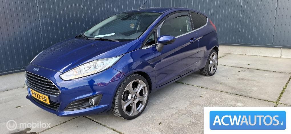 Ford Fiesta 1.0 EcoBoost Titanium X, Voorwielaandrijving, 101 pk, Euro 6, Blauw