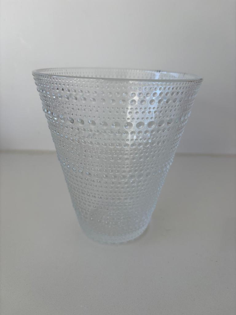 Iittala Kastehelmi vaas clear - 15 cm, Huis en Inrichting, Overige kleuren, Ophalen of Verzenden, Minder dan 50 cm, Glas