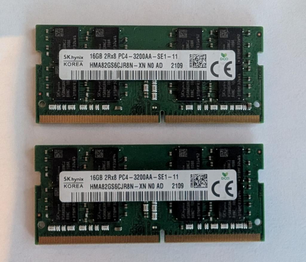 SK Hynix 16GB DDR4 SODIMM 3200MHz RAM, Computers en Software, RAM geheugen, DDR4, Ophalen of Verzenden, Zo goed als nieuw, Laptop