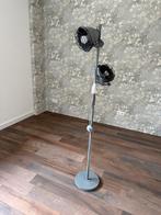 Industriële vloerlamp met twee spots, Huis en Inrichting, Ophalen, Gebruikt, Metaal, 150 tot 200 cm