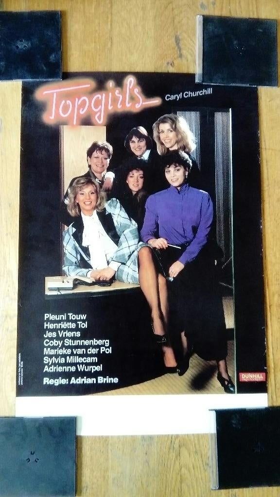 Theater Poster Topgirls (Top Girls) (1985), Ophalen of Verzenden, A1 t/m A3, Overige onderwerpen, Rechthoekig Staand