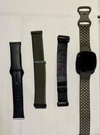 Fitbit Sense met extra bandjes en oplader, Sieraden, Tassen en Uiterlijk, Smartwatches, Gebruikt, Hartslag, Zwart, Ophalen of Verzenden