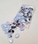 Wiebeloogjes ovaal, rond wimpers en kleur, oa 7 en 15 mm, Materiaal, Doorn, Nieuw, Ophalen of Verzenden