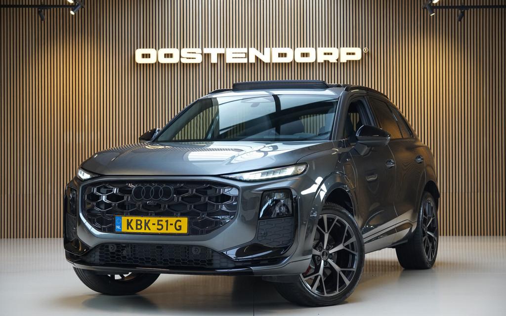 Audi Q3 1.5/272pk 200kW e-hybrid S-Line Blackstyle|2025|Pano, Auto's, Audi, 1800 kg, Zwart, 4 cilinders, Alcantara