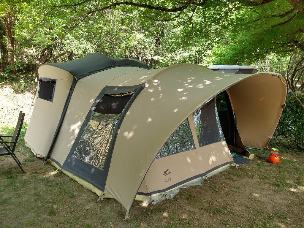 Cabanon Manga vouwwagen 2017, Caravans en Kamperen, Ophalen, Beige, Cabanon, Tot en met 6