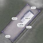 Groot terrein 1.4HA te huur met 2000m2 overdekte opslag!