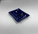 Vintage Martini reclame asbak – blauw keramiek – Frankrijk, Ophalen of Verzenden, Zo goed als nieuw, Asbak