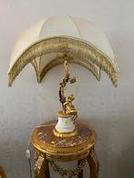 Mooie bijzondere schemerlamp met engel goudkleurig, Ophalen, Metaal, Minder dan 50 cm