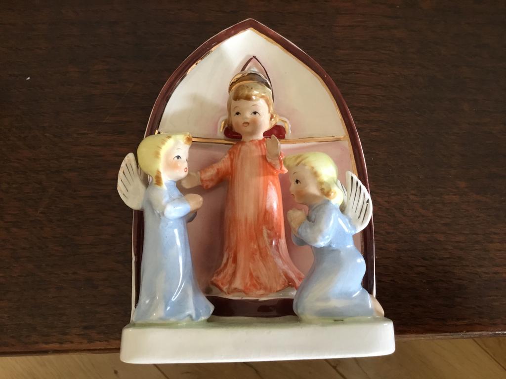 Beeldje met 2 engeltjes, Ophalen of Verzenden, Zo goed als nieuw