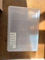 Ikea Samla bak met deksel transparant 79x57x18 cm/55, Ophalen, Gebruikt, Bak of Kist, Minder dan 35 cm