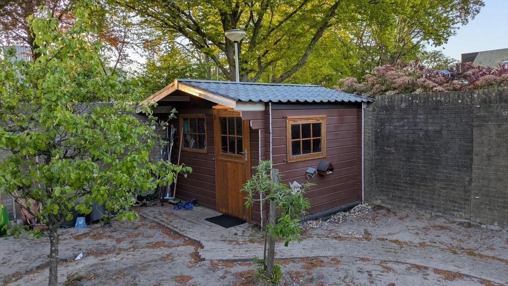 Gratis houten schuur met ramen, Ophalen, Gebruikt, Hout, Overige typen