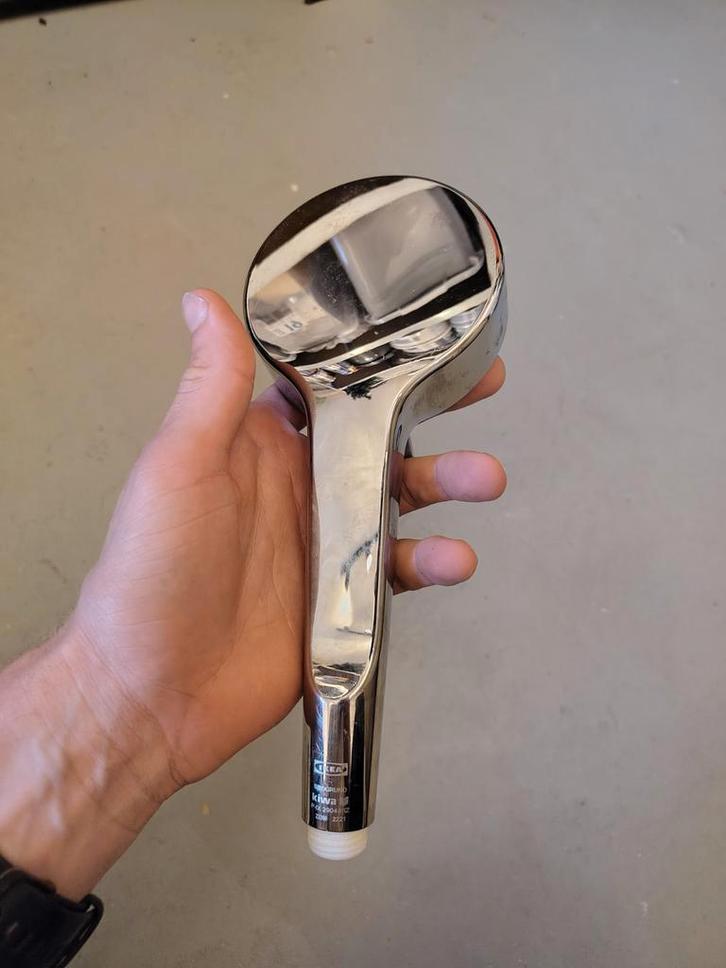 Ikea BROGRUND Douchekop - Chroom, Doe-het-zelf en Verbouw, Sanitair, Gebruikt, Douche, Chroom, Ophalen