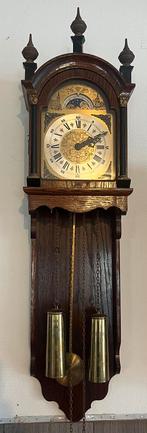 Antieke Warmink Wandklok met Slinger en Gewichten, Ophalen of Verzenden