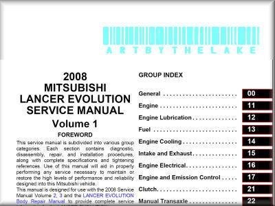 MITSUBISHI LANCER EVO 10 X Service Manual CD 2008, Verzenden