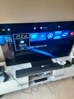 PlayStation 4 Slim met 2 controllers, homebrew, en 5 games, Ophalen, Gebruikt, Met 2 controllers, Slim
