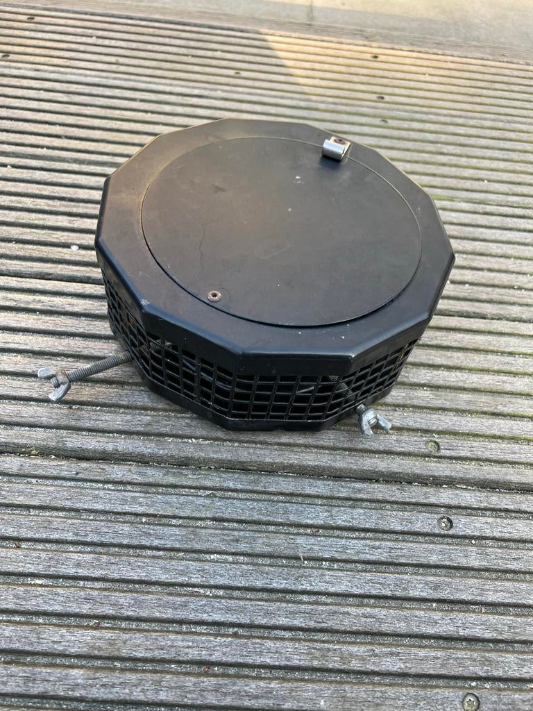 Regenkap voor ventilatie afvoer - Zwart, Ophalen of Verzenden, Gebruikt, Ventilator en Afzuiger