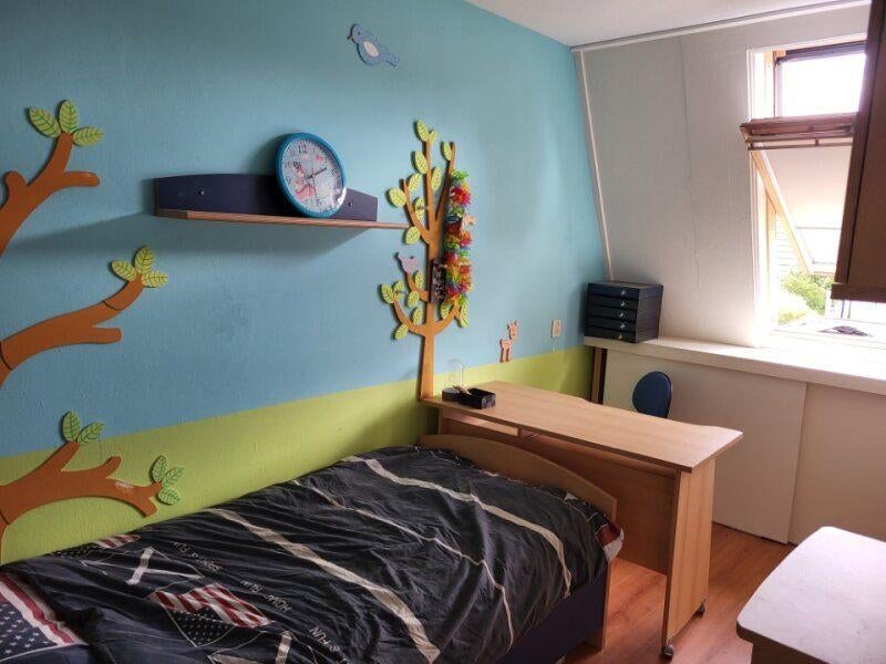 Complete slaapkamer set te koop voor €50,-, Ophalen, Zo goed als nieuw, Eenpersoons, Moderne kinder-/jeugdkamer met Scandinavische invloeden