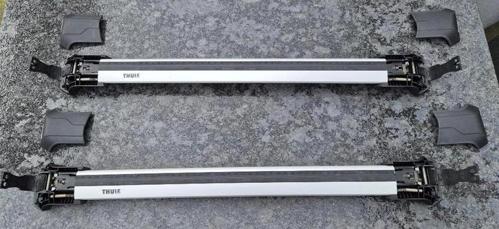 Thule Wingbar Edge 86 (verh. dakrails) + dakdragervoetenset, Auto diversen, Dakdragers, Zo goed als nieuw, Ophalen
