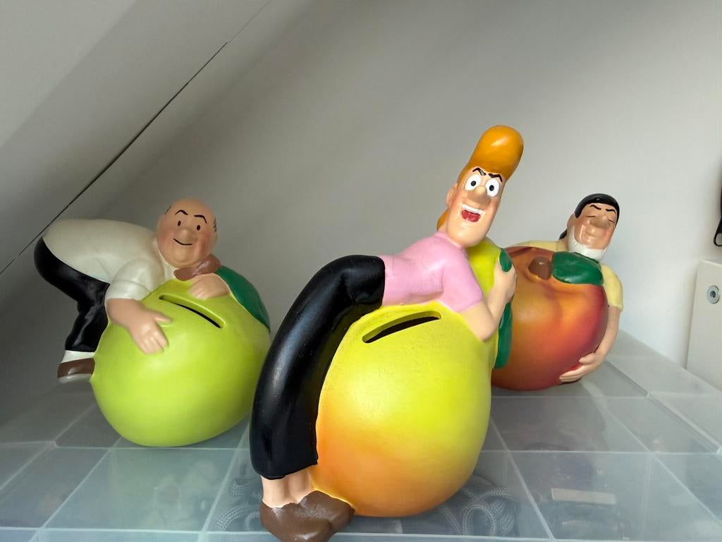 Suske & Wiske spaarpotten, Verzenden, Zo goed als nieuw, Steen, Aardewerk of Keramiek, Strip- of Tekenfilmfiguur
