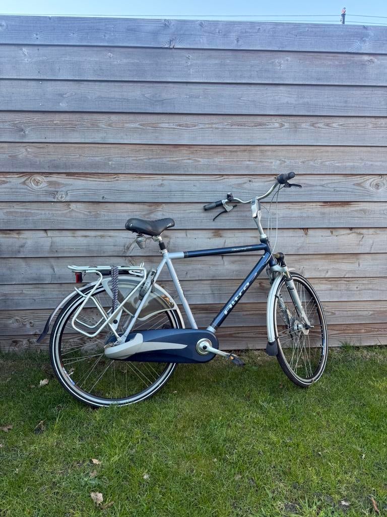 Herenfiets, Gebruikt, Versnellingen, 57 tot 61 cm, Schijfrem