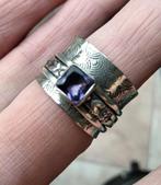 Amethyst spinner ring maat 17,75, Verzenden, Paars, Nieuw, 17 tot 18