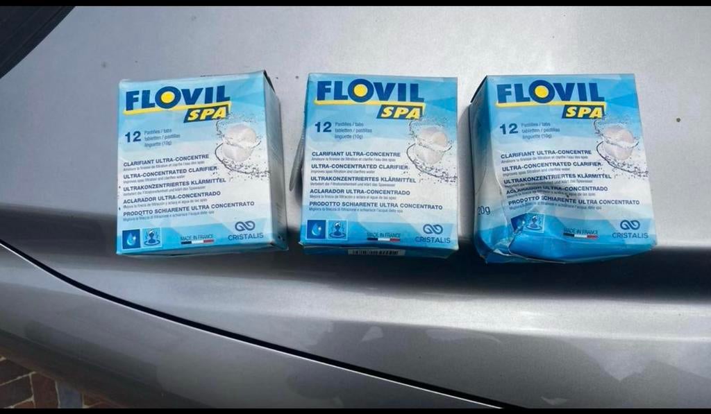 Flovil Spa - 3 doosjes, Ophalen of Verzenden, Gebruikt, Opblaasbaar