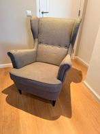 STRANDMON fauteuil stoel, Nordvalla antraciet grijs (IKEA), Ophalen, 75 tot 100 cm, Zo goed als nieuw, Stof