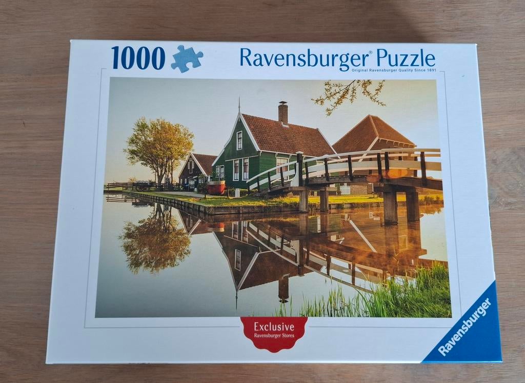 Zaanse Schans puzzel 1000 stukjes ( nieuw), Ophalen of Verzenden, 500 t/m 1500 stukjes, Nieuw